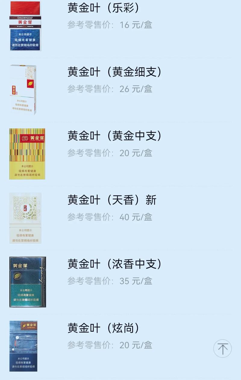 黄金叶(天香新版)价格口感揭秘！