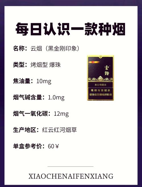 云烟(黑金刚印象)价格口感揭秘！