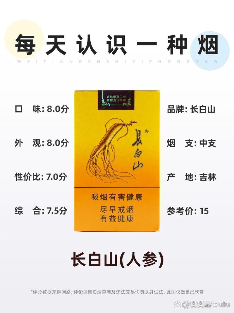 长白山(国礼人参)香烟价格口感揭秘！